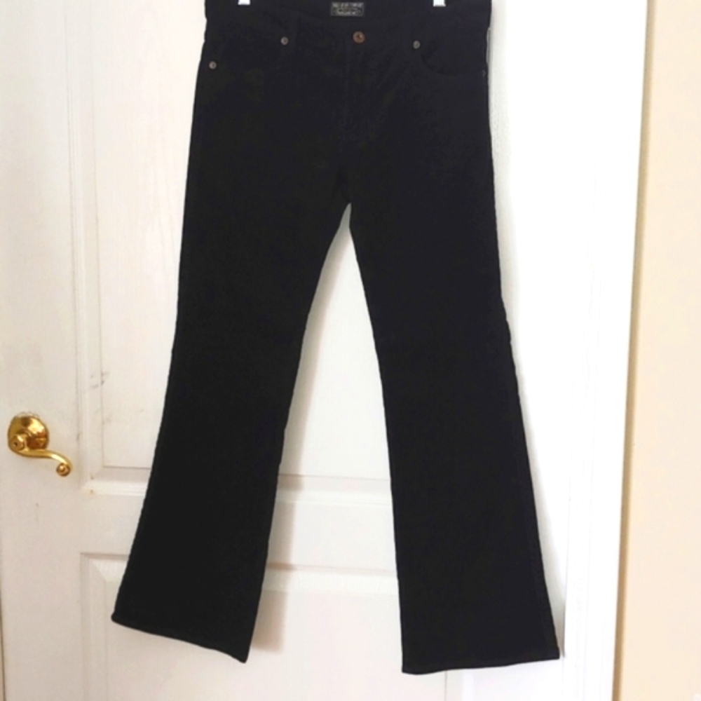 Ralph Lauren Polo Jeans Co. Black Flare Leg Corduroy Pants. Size 8